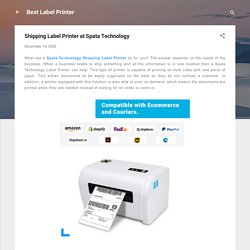 Shipping Label Printer at Spata Technology