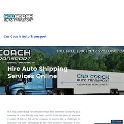 Hire Auto Shipping Services Online