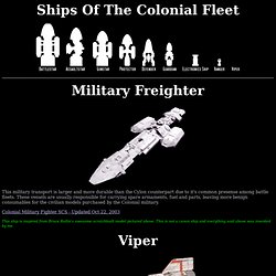 Ships of the Colonial Fleet