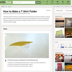 DIY Cardboard T-Shirt Folding Device: 7 steps