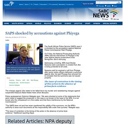 SAPS shocked by accusations against Phiyega:Saturday 28 March 2015