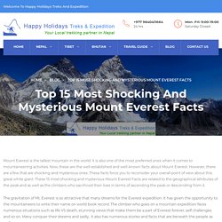 Top 15 Most Shocking And Mysterious Mount Everest Facts