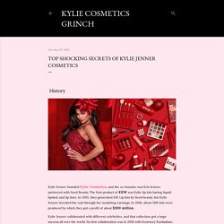 Top shocking secrets of Kylie Jenner Cosmetics