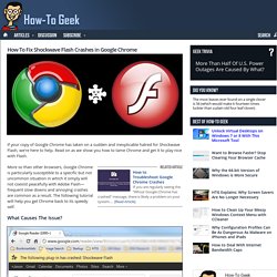How To Fix Shockwave Flash Crashes in Google Chrome