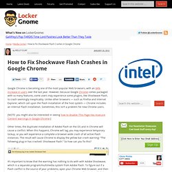 How to Fix Shockwave Flash Crashes in Google Chrome