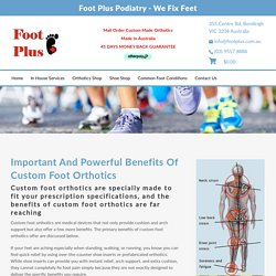 Shoe inserts, Orthotic inserts