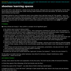 shoeless learning spaces