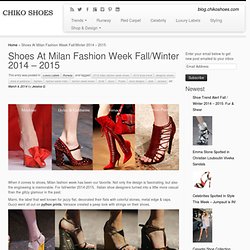 Shoes At Milan Fashion Week Fall/Winter 2014 - 2015