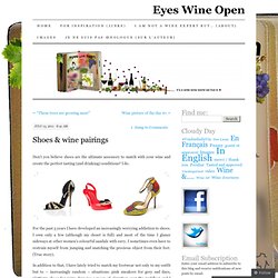 Shoes & wine pairings