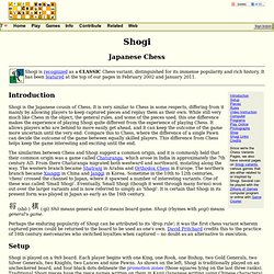 Shogi: Japanese Chess (the Chess Variant Pages)