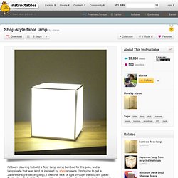 shoji-style table lamp