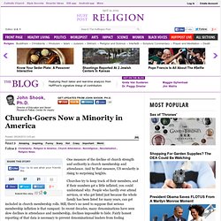 John Shook, Ph.D.: Church-Goers Now a Minority in America