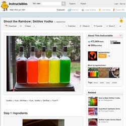 Shoot the Rainbow: Skittles Vodka