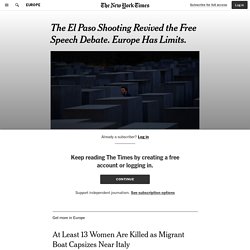 The El Paso Shooting Revived the Free Speech Debate. Europe Has Limits.
