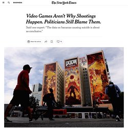 Video Games Aren’t Why Shootings Happen. Politicians Still Blame Them.