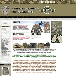 Shop for Army Navy Surplus and More at Army Surplus World