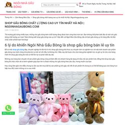Shop gấu bông chất lượng cao uy tín nhất Hà Nội