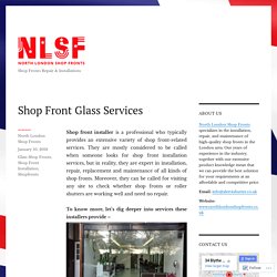 Shop Front Glass Services