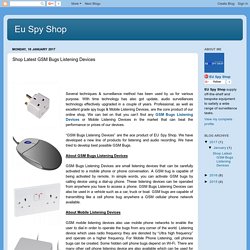 Eu Spy Shop: Shop Latest GSM Bugs Listening Devices