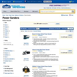 Shop Power Sanders at Lowes