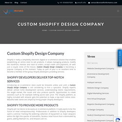 Custom Shopify Design Company