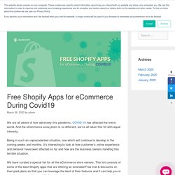 Free Shopify Apps for eCommerce During Covid19