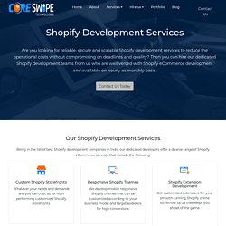 Best Shopify eCommerce Development Company India & USA