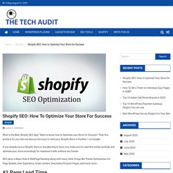Shopify SEO: How to Optimize Your Store for Success