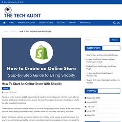 Shopify Store - How To Start an Online Store With Shopify