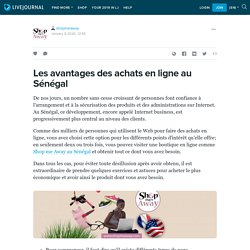 Les avantages des achats en ligne au Sénégal