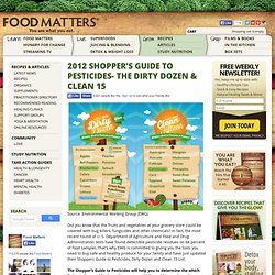 2012 Shopper's Guide to Pesticides- The Dirty Dozen & Clean 15