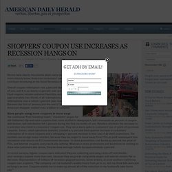 Shoppers' Coupon Use Increases as Recession Hangs On