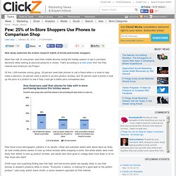 Pew: 25% of In-Store Shoppers Use Phones to Comparison Shop