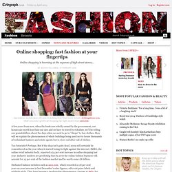 Online shopping: fast fashion at your fingertips