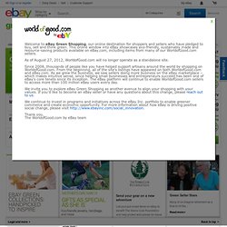 WorldofGood.com by eBay: Shop for People and Eco Positive Products