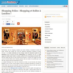 Soldes & Shopping 2013 à Londres: Où Faire les soldes à Londres?