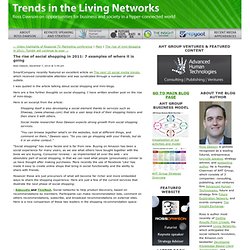 The rise of social shopping in 2011: 7 examples of where it is going - Trends in the Living Networks