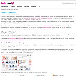 Shopping / Taobao Guide & Links
