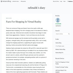 Facts For Shopping In Virtual Reality - rafimalik’s diary