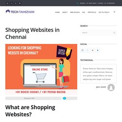 Shopping Websites in Chennai