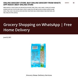 Grocery Shopping on WhatsApp