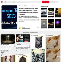 Best European On-line Marketing #WebAuditor.Eu for #ShopsMarketing & #MarketingShops