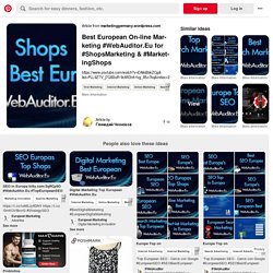 Best European On-line Marketing #WebAuditor.Eu for #ShopsMarketing & #MarketingShops