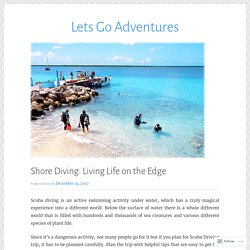 Shore Diving: Living Life on the Edge