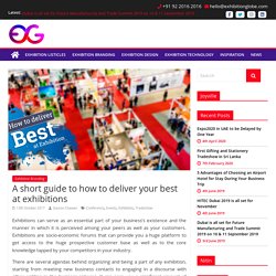 A short guide to how to deliver your best at exhibitions