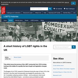 A Short History of LGBT Rights in the UK