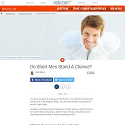 Do Short Men Stand A Chance?