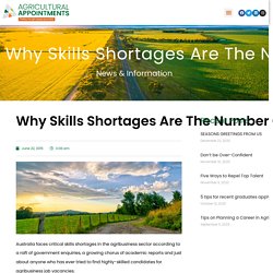 Why Skills Shortages Are The Number One Threat to Agribusinesses