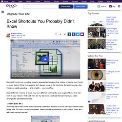 Excel Shortcuts You Probably Didn’t Know