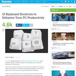 15 Keyboard Shortcuts to Enhance Your PC Productivity